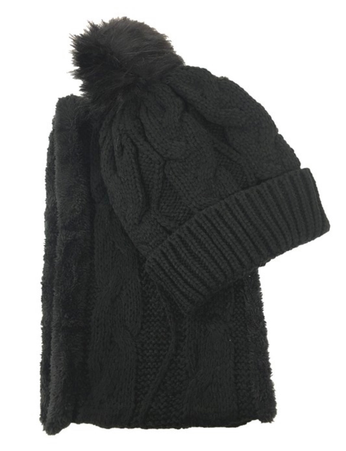 Beanie and infinity scarf