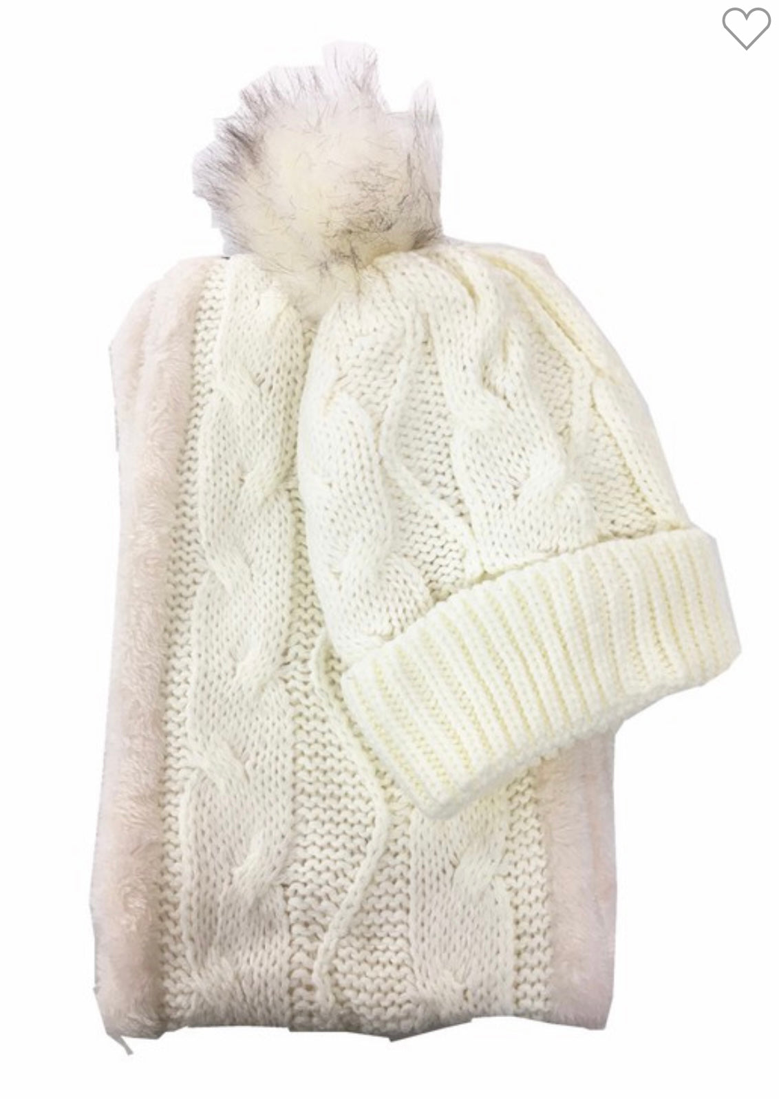 Beanie and infinity scarf