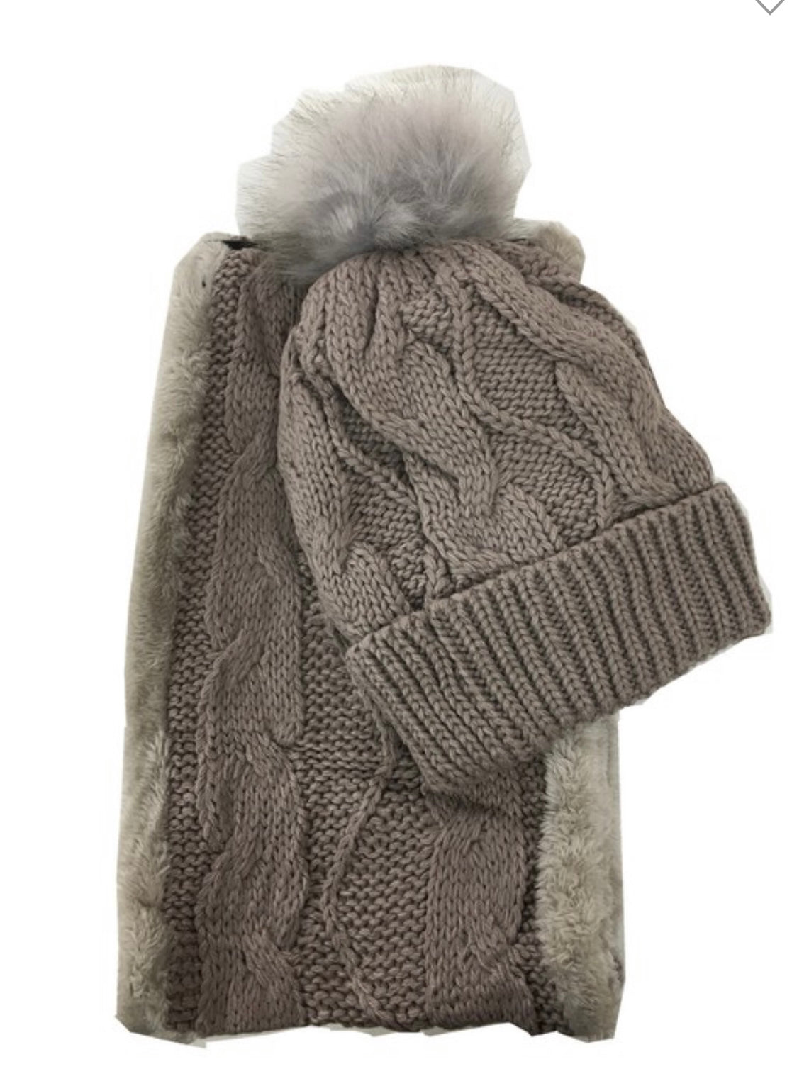 Beanie and infinity scarf