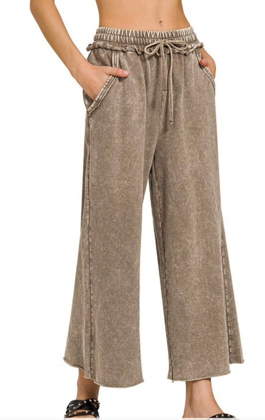 French Terry Palazzo Pants